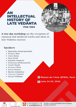 Poster "A History of Late Vedānta"