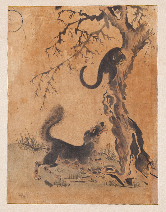 'Dog Treeing a Cat' (Minneapolis Institute of Art, Public Domain).