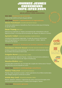 Poster Jeunes chercheurs CEFC-EFEO 2024