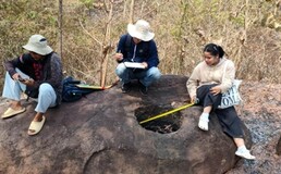 Prospections LiDAR – zone sud de Vat Phou – mars 2026 (© Projet CHAMPA).