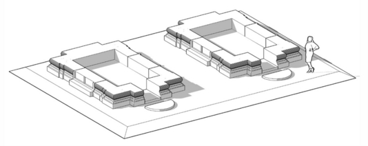 Reconstruction of the base of the two towers, southern part of Houay Sa Houa 2 (© CHAMPA Project).