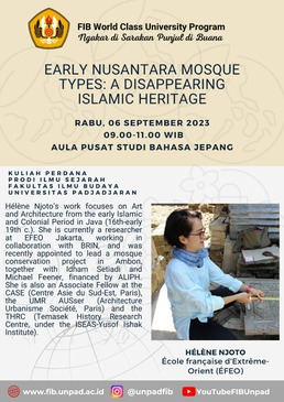 Early Nusantara Mosques: A Disappearing Heritage