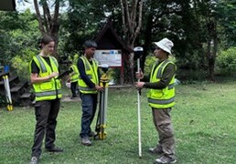 Relevés topographiques – site de Tomo - Équipe LIDAR – novembre 2025 (© Projet CHAMPA).