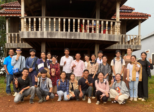 Participants in the fieldwork in Mondulkiri (anthropological methodology tutorial) with UM2 and 3 (5–9 August 2025)
