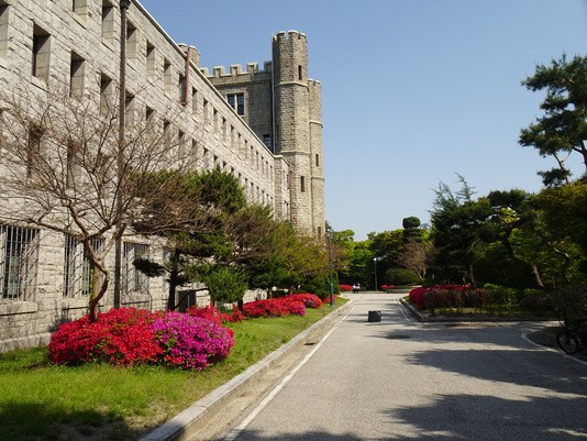 Campus de la Korea University, établissement d'accueil du Centre de l'EFEO à Séoul, 25 avril 2025 © EFEO