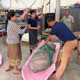 Arrivée d'un "Sema" à Champassak